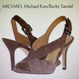 Michael Kors Becky Sandal Color: Taupe